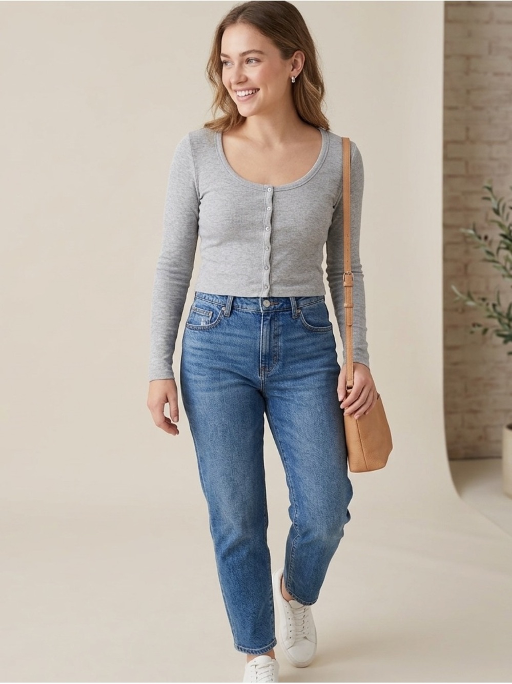 WILFRED Free ARITZIA ribbed button front T-shirt/cardigan